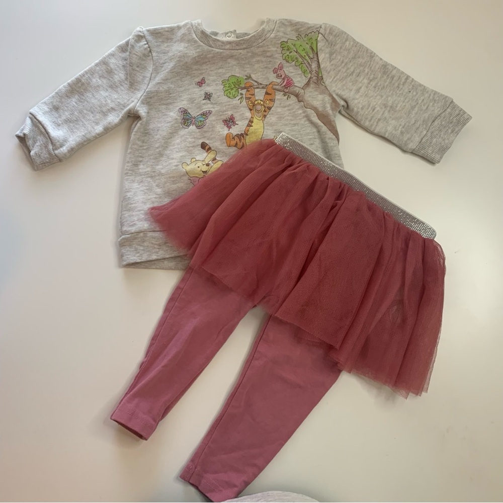 Disney‎ Baby Gray Sweatshirt with Tigger and Piglet